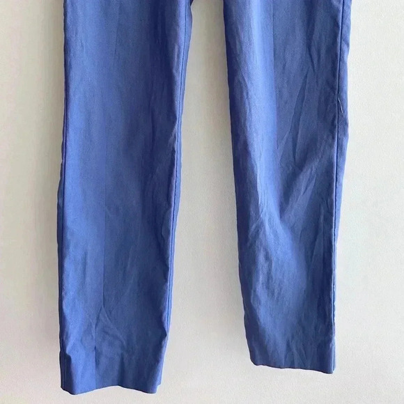Anne Klein Blue Business Casual Stretch Ankle Pants with Gold Buttons, Size 10 - Picture 5 of 16